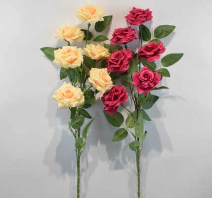 Гілка Троянда Камелія люкс 6 голів не прес ВЕ-267